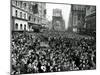 Looking North from 44th Street, New York's Times Square is Packed-null-Mounted Photographic Print