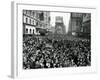 Looking North from 44th Street, New York's Times Square is Packed-null-Framed Photographic Print