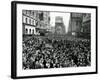 Looking North from 44th Street, New York's Times Square is Packed-null-Framed Photographic Print