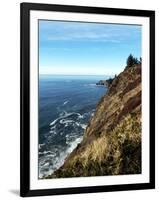 Looking North from Neahkahnie Mountain Up the Oregon Coastline Toward Cannon Beach Oregon-Maureen Eversgerd-Framed Photographic Print