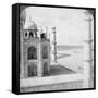 Looking North-West from the Taj Mahal Up the Jumna River to Agra, India, 1903-Underwood & Underwood-Framed Stretched Canvas