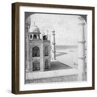 Looking North-West from the Taj Mahal Up the Jumna River to Agra, India, 1903-Underwood & Underwood-Framed Photographic Print