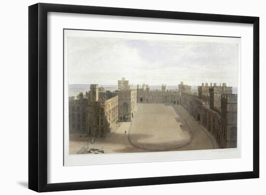 'Looking onto the Quadrangle at Windsor', c1825-1830-William Daniell-Framed Giclee Print