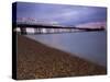 Looking Out at Brighton Pier from Brighton Beach, Taken at Sunset, Brighton, Sussex, England, UK-Ian Egner-Stretched Canvas