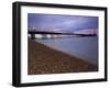 Looking Out at Brighton Pier from Brighton Beach, Taken at Sunset, Brighton, Sussex, England, UK-Ian Egner-Framed Photographic Print