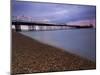 Looking Out at Brighton Pier from Brighton Beach, Taken at Sunset, Brighton, Sussex, England, UK-Ian Egner-Mounted Photographic Print