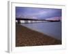 Looking Out at Brighton Pier from Brighton Beach, Taken at Sunset, Brighton, Sussex, England, UK-Ian Egner-Framed Photographic Print