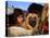 Looking Out from a Vehicle as They Wait for Security Clearance at a Checkpoint on Outskirt of Bannu-null-Stretched Canvas