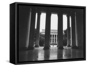 Looking Out into the Courtyard of Havana University-Joe Scherschel-Framed Stretched Canvas