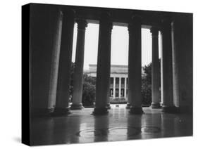 Looking Out into the Courtyard of Havana University-Joe Scherschel-Stretched Canvas