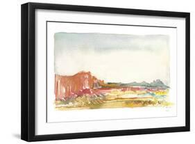 Looking Out Neutral-Kristy Rice-Framed Art Print