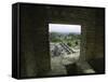 Looking out of the Ruins Over Palenque, Mexico-Michael Brown-Framed Stretched Canvas