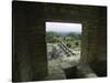 Looking out of the Ruins Over Palenque, Mexico-Michael Brown-Stretched Canvas