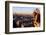 Looking Out over City, Paris, France from Roof, Notre Dame Cathedral with a Gargoyle in Foreground-Paul Dymond-Framed Photographic Print