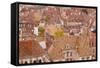 Looking Out over the Rooftops of Dijon, Burgundy, France, Europe-Julian Elliott-Framed Stretched Canvas