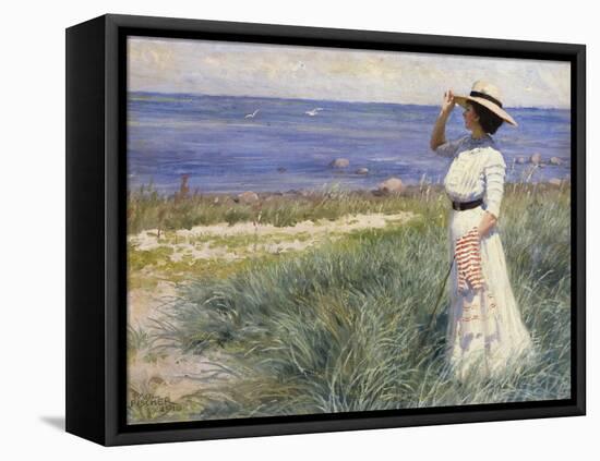 Looking Out to Sea, 1910-Paul Fischer-Framed Stretched Canvas