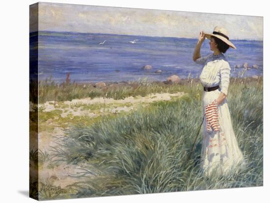 Looking Out to Sea, 1910-Paul Fischer-Stretched Canvas