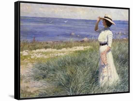 Looking Out to Sea, 1910-Paul Fischer-Framed Stretched Canvas