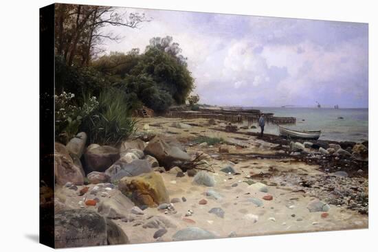 Looking Out to Sea, 1919-Peder Mork Monsted-Stretched Canvas