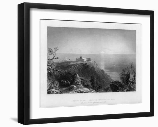 Looking Out to Sea from Mount Carmel, Israel, 1841-W Floyd-Framed Giclee Print