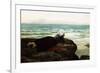 Looking Out to Sea-Jules Breton-Framed Giclee Print