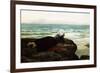 Looking Out to Sea-Jules Breton-Framed Giclee Print