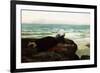 Looking Out to Sea-Jules Breton-Framed Giclee Print