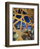 Looking Out to the Water Cube National Aquatics Center, Beijing, China-Kober Christian-Framed Photographic Print