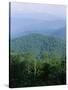 Looking Over the Appalachian Mountains from the Blue Ridge Parkway in Cherokee Indian Reservation-Robert Francis-Stretched Canvas