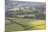 Looking over the Patchwork Fields of Eskdale in the Lake District Nat'l Park, Cumbria, England, UK-Julian Elliott-Mounted Photographic Print