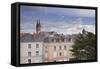 Looking over the Rooftops of Angers Towards the Cathedral, Angers, Maine-Et-Loire, France, Europe-Julian Elliott-Framed Stretched Canvas