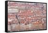 Looking over the Rooftops of the City of Lyon, Rhone-Alpes, France, Europe-Julian Elliott-Framed Stretched Canvas