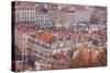 Looking over the Rooftops of the City of Lyon, Rhone-Alpes, France, Europe-Julian Elliott-Stretched Canvas