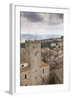 Looking over the Town of Volterra, Tuscany, Italy, Europe-Copyright: Julian-Framed Photographic Print