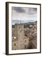 Looking over the Town of Volterra, Tuscany, Italy, Europe-Copyright: Julian-Framed Photographic Print