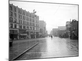 Looking South across Pike St. at Fourth, 1908-Ashael Curtis-Mounted Giclee Print