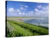 Looking South Along Saunton Sands and Braunton Burrows Near Barnstaple, North Devon, England, UK-Robert Francis-Stretched Canvas