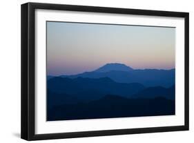 Looking South At Mount Saiint Helens. From Mt. Rainier National Park, WA-Justin Bailie-Framed Photographic Print