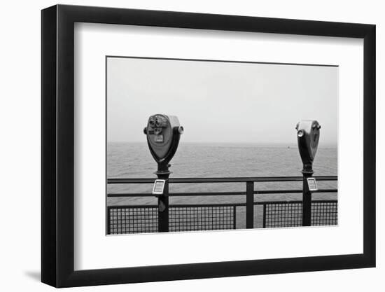 Looking South (b/w)-Erin Clark-Framed Art Print