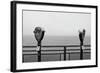 Looking South (b/w)-Erin Clark-Framed Art Print