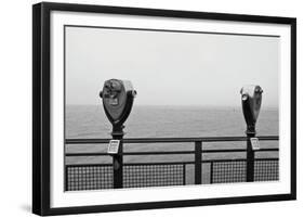 Looking South (b/w)-Erin Clark-Framed Art Print