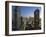 Looking South Down Rush and Wabash Street in the Evening, Near North of Downtown Area, Illinois-Robert Francis-Framed Photographic Print