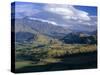 Looking South East from Coronet Peak Towards the Shotover Valley and the Remarkables Mountains-Robert Francis-Stretched Canvas