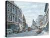 Looking South On Spring St., Ca. 1909-Stanton Manolakas-Stretched Canvas