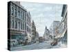 Looking South On Spring St., Ca. 1909-Stanton Manolakas-Stretched Canvas