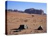 Looking South to Jebel Khazali, from Abu Aineh, South of Rum Village, Wadi Rum, Jordan, Middle East-Richard Ashworth-Stretched Canvas