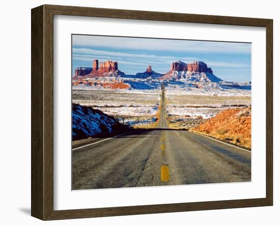 Looking South Toward Monument Valley, Hwy 163-James Denk-Framed Photographic Print