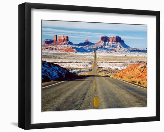 Looking South Toward Monument Valley, Hwy 163-James Denk-Framed Photographic Print