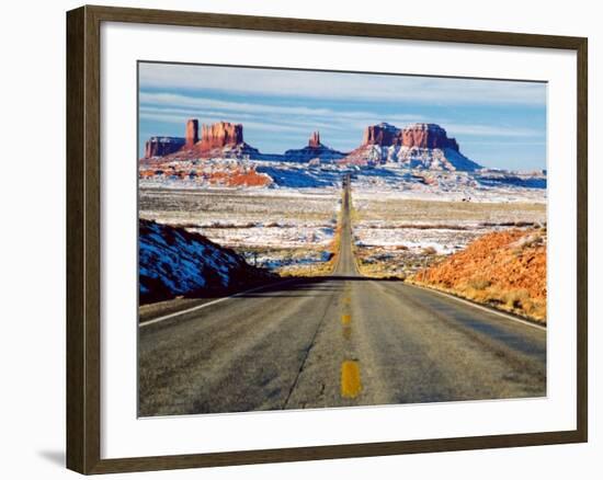 Looking South Toward Monument Valley, Hwy 163-James Denk-Framed Photographic Print