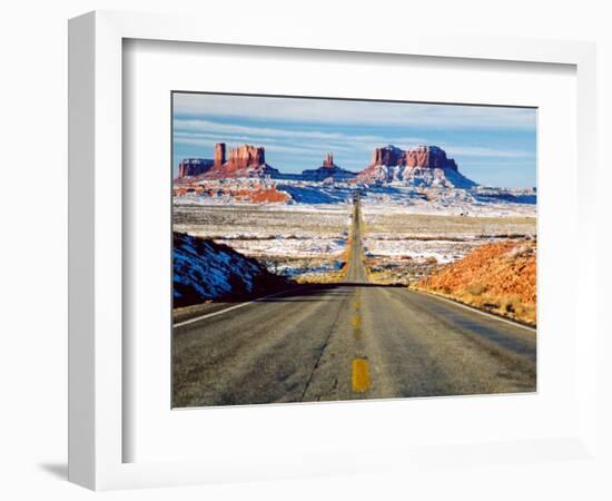 Looking South Toward Monument Valley, Hwy 163-James Denk-Framed Photographic Print